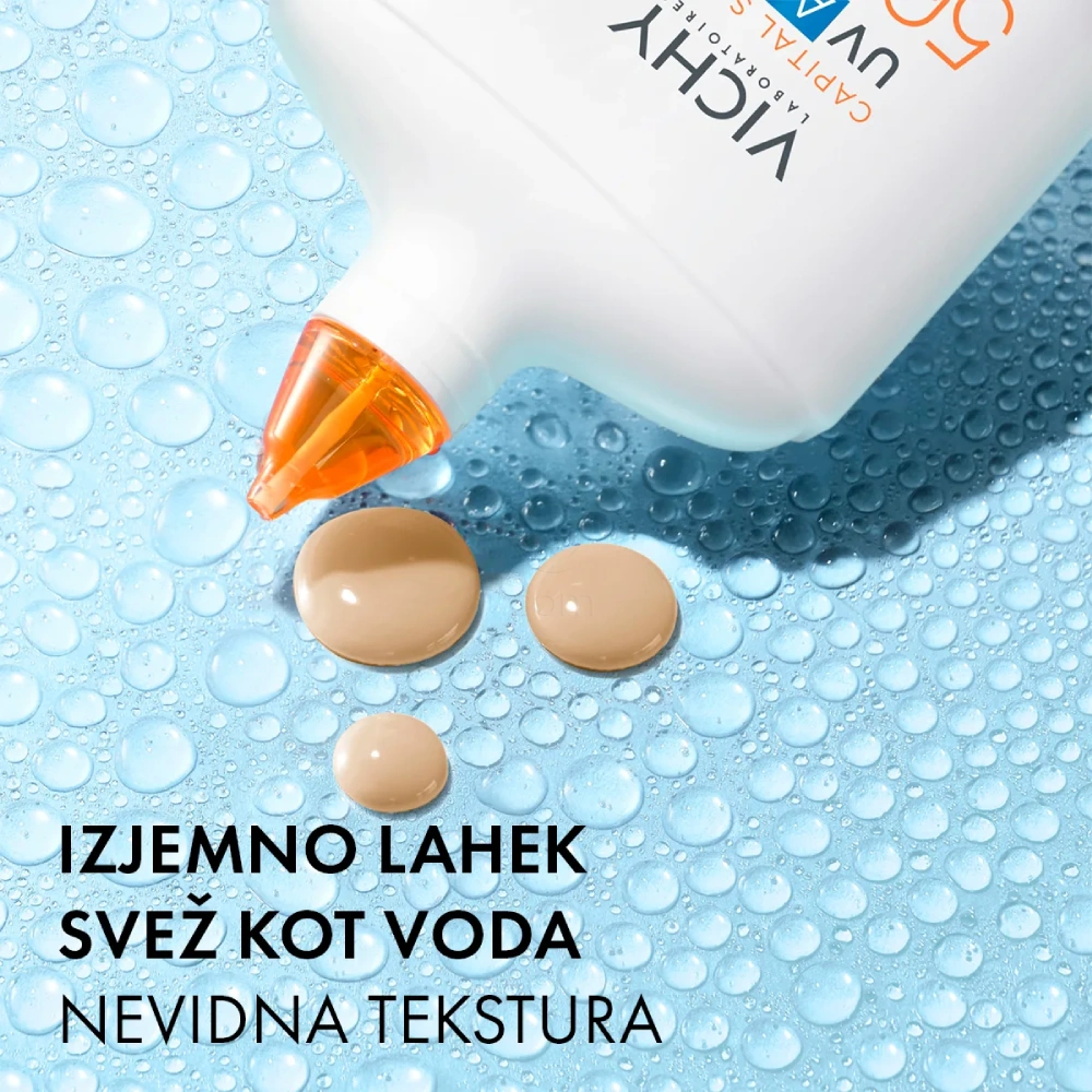 Vichy Capital Soleil UV Aqua, tonirani vlažilni fluid - light - ZF50 (50 ml)
