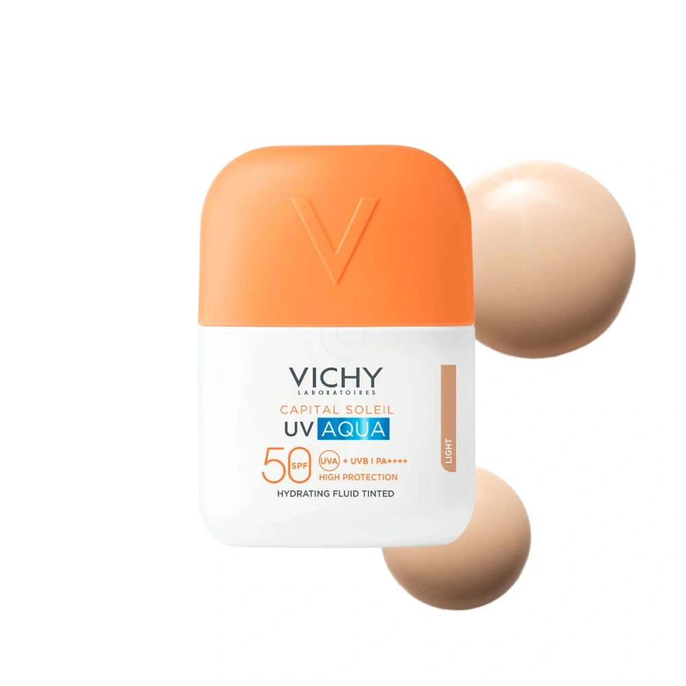 Vichy Capital Soleil UV Aqua, tonirani vlažilni fluid - light - ZF50 (50 ml)