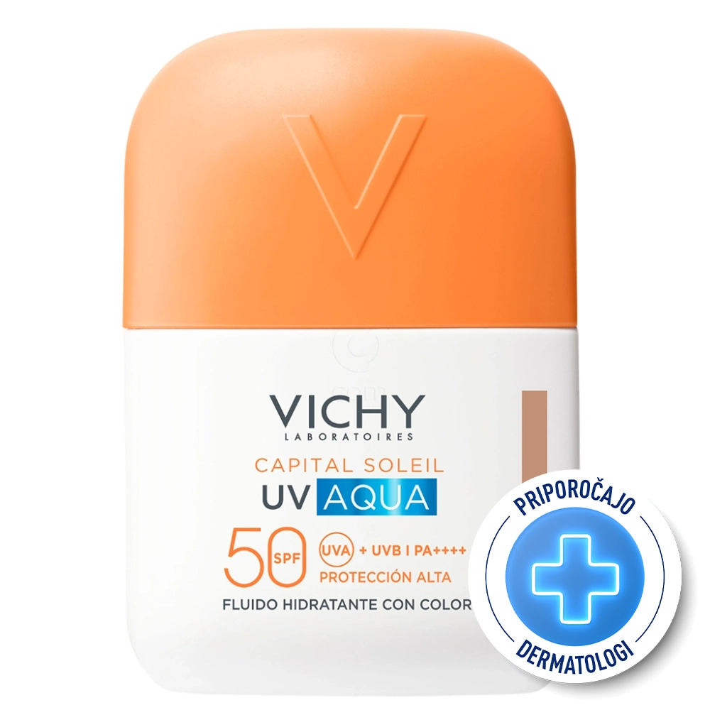 Vichy Capital Soleil UV Aqua, tonirani vlažilni fluid - medium - ZF50 (50 ml)