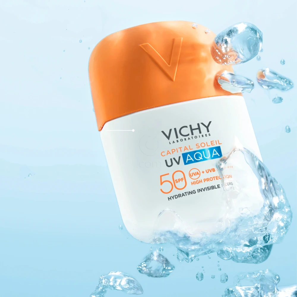 Vichy Capital Soleil UV Aqua, tonirani vlažilni fluid - medium - ZF50 (50 ml)