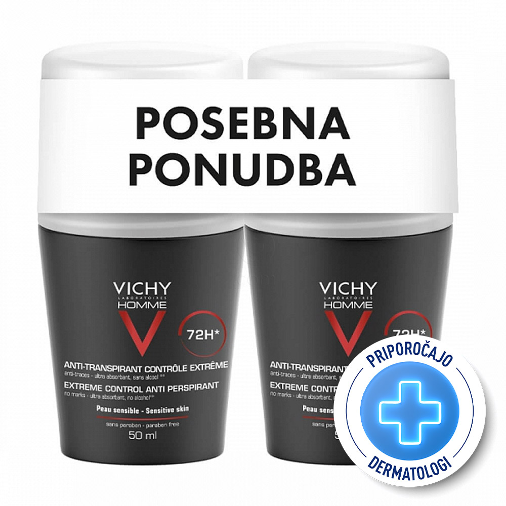 Vichy Homme, dezodorant z 72-urno zaščito proti potenju (50 ml)