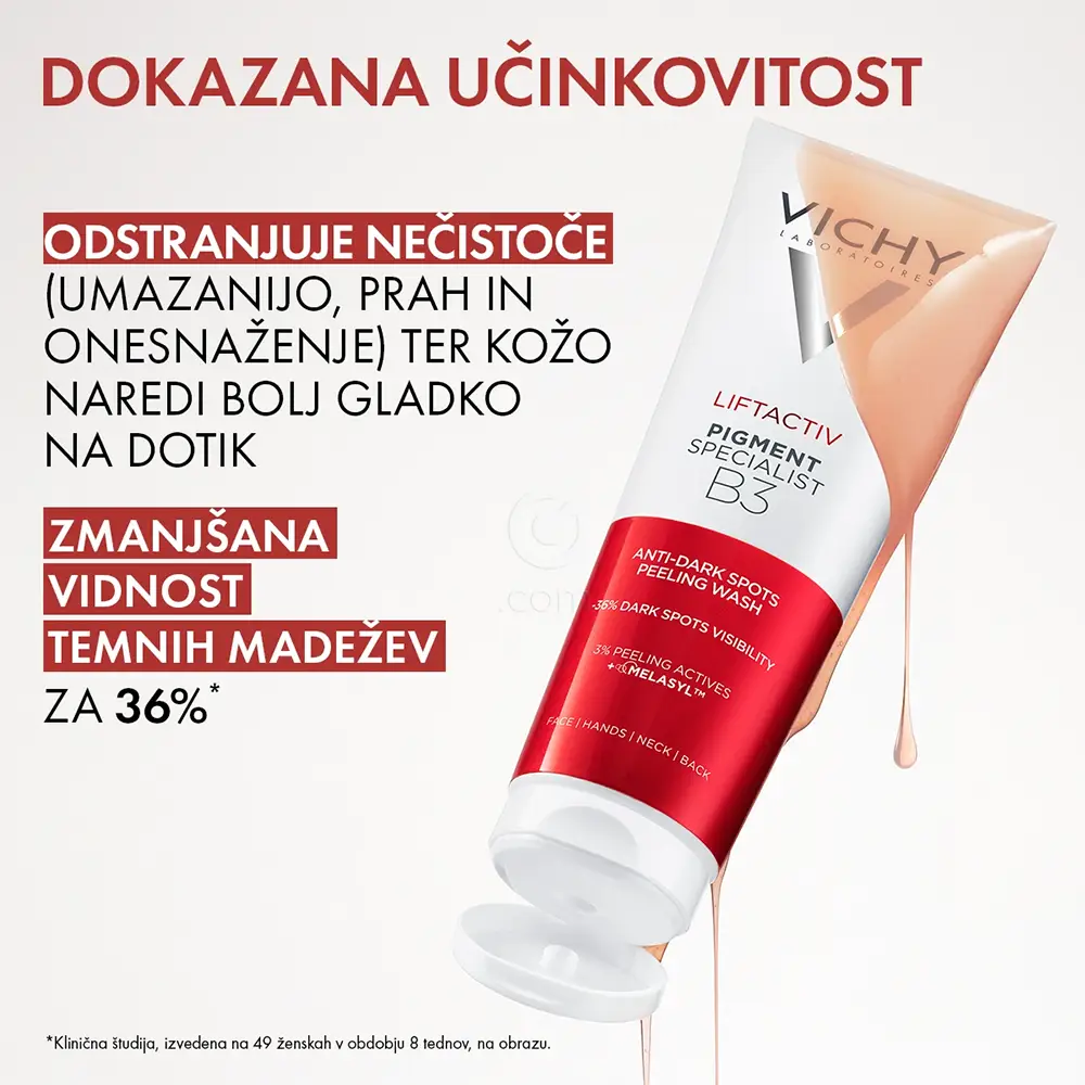 Vichy Liftactiv Pigment Specialist B3, čistilni piling gel proti temnim lisam (125 ml)