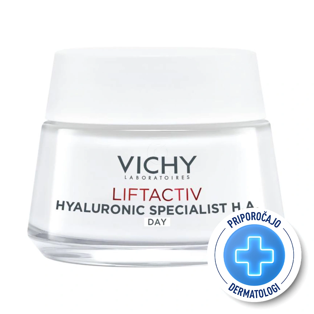 Vichy Liftactiv Hyaluronic Specialist H.A., dnevna krema za obraz za suho kožo proti znakom staranja (50 ml)