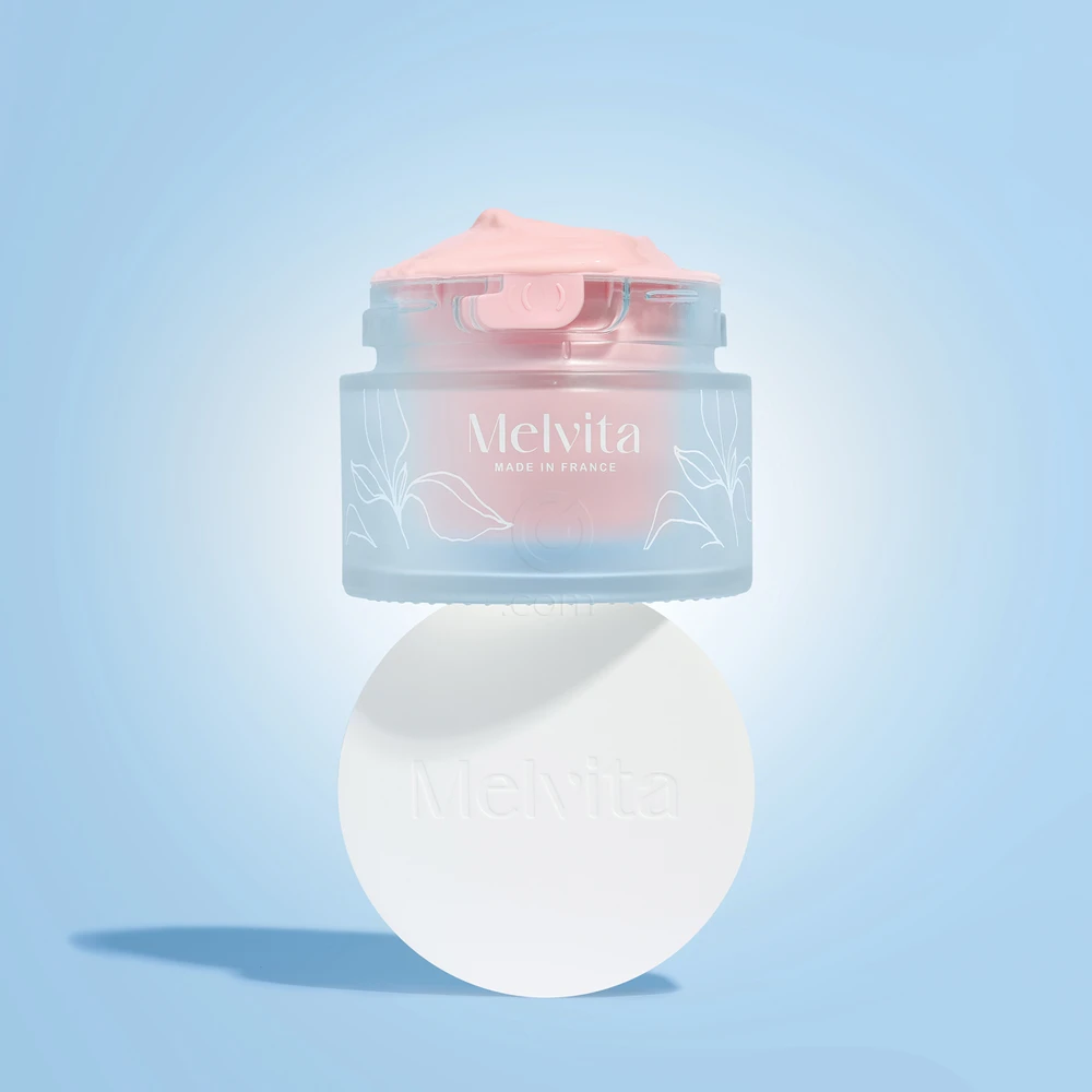 Melvita Source de Roses, vlažilno-gladilna krema za normalno do suho kožo (50 ml)