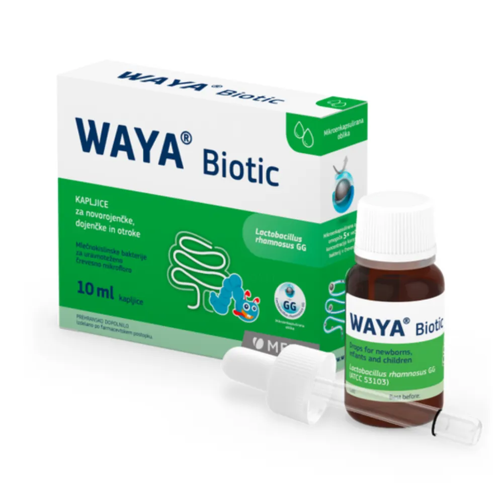 Waya Biotic, kapljice za novorojenčke, dojenčke in otroke (10 ml)