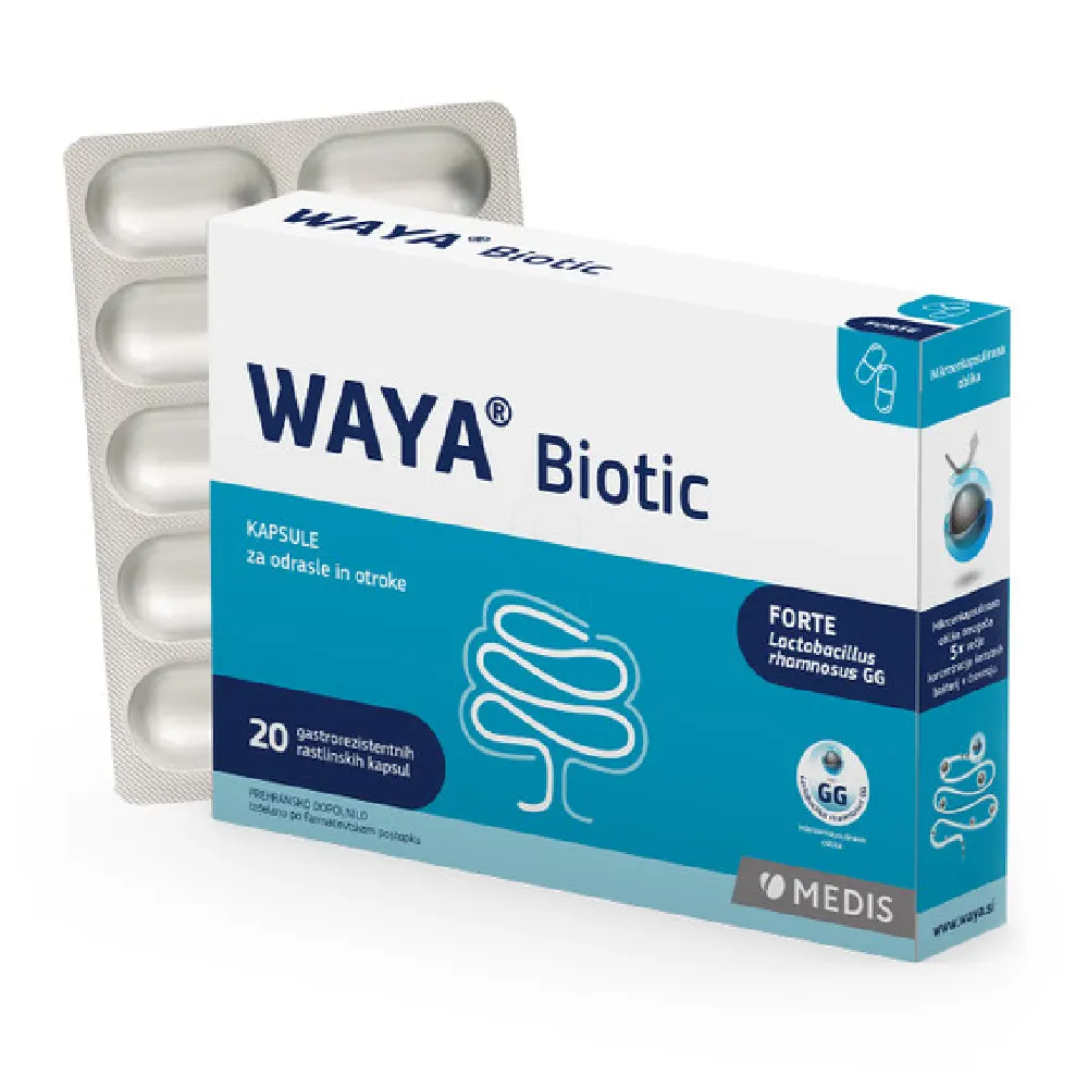 Waya Biotic, kapsule za odrasle in otroke (20 kapsul)