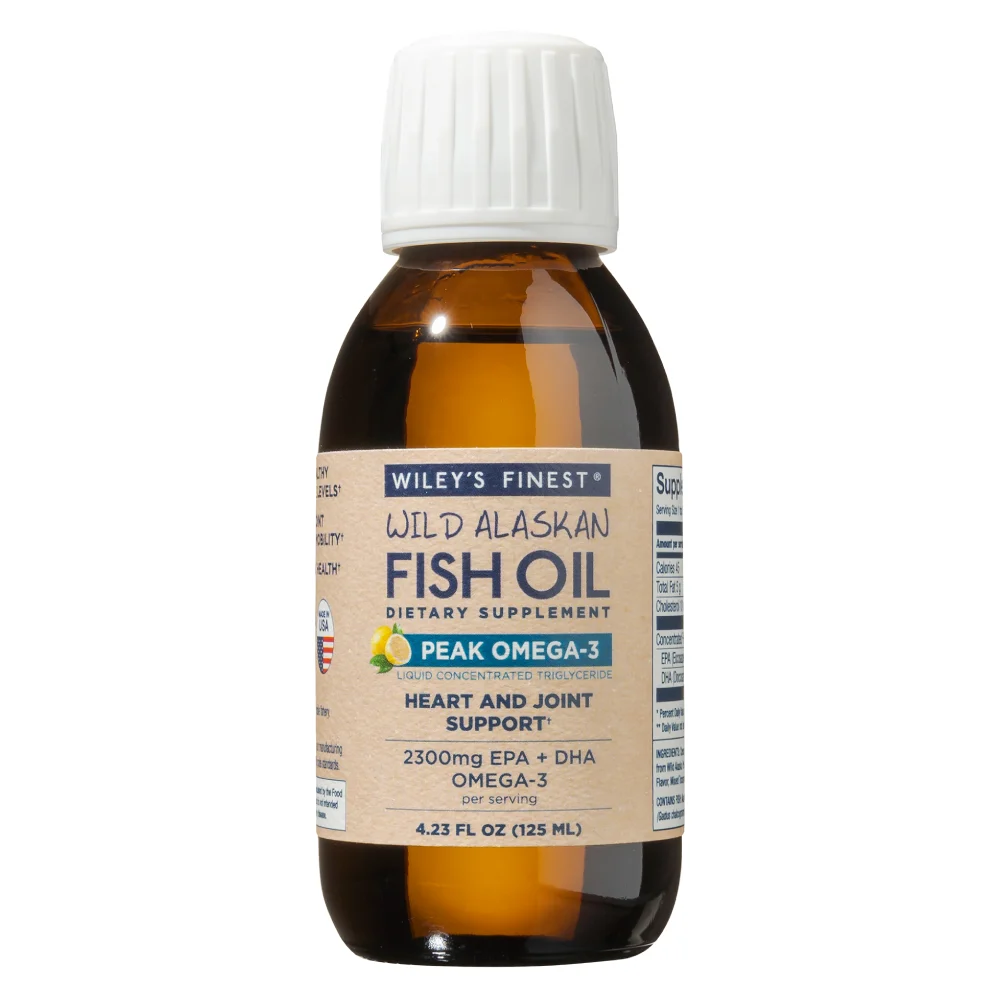Wiley'S Finest Peak Omega 3 Wild Alaskan Fish Oil, ribje olje (125 ml)
