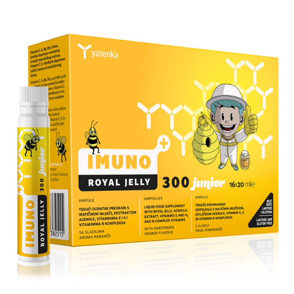 Yasenka Imuno+Royal Jelly 300 Junior, ampule (16 x 20 ml)