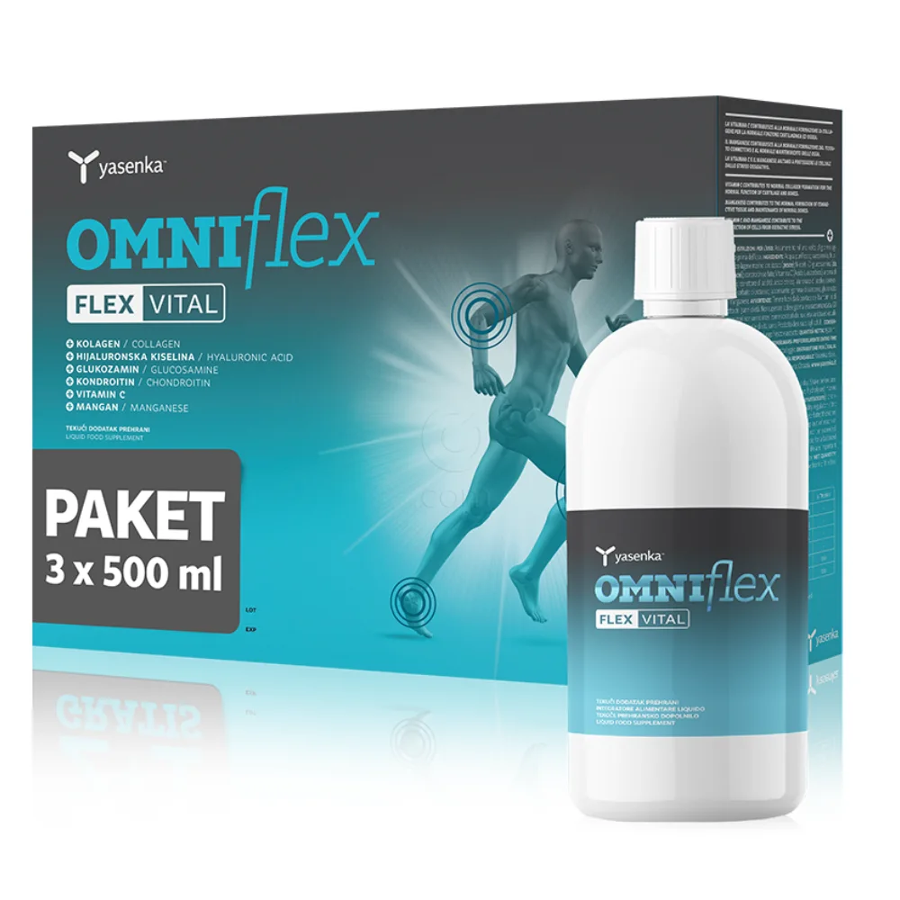 Yasenka OmniFlex Flexvital, tekočina - paket (3 x 500 ml)