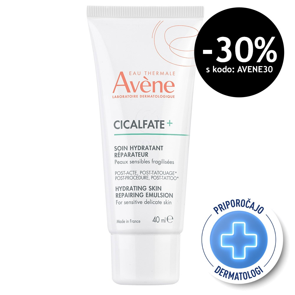 Avene Cicalfate+, obnavljajoča vlažilna emulzija (40 ml)