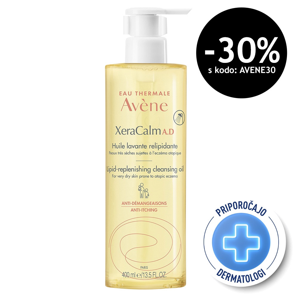 Avene  XeraCalm A.D, relipidirajoče olje za čiščenje (400 ml)