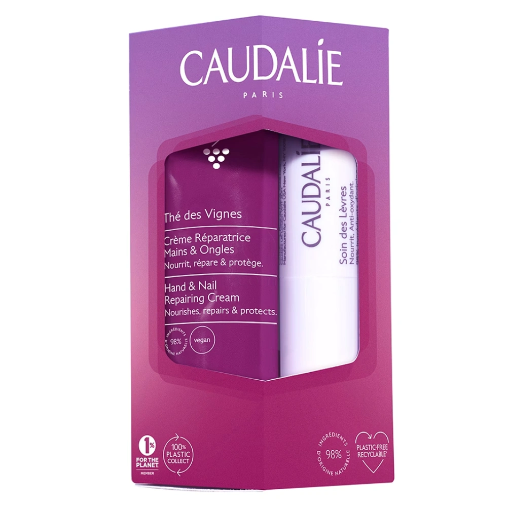 Caudalie The des Vignes, duo darilni set (30 ml + 4,5 g)