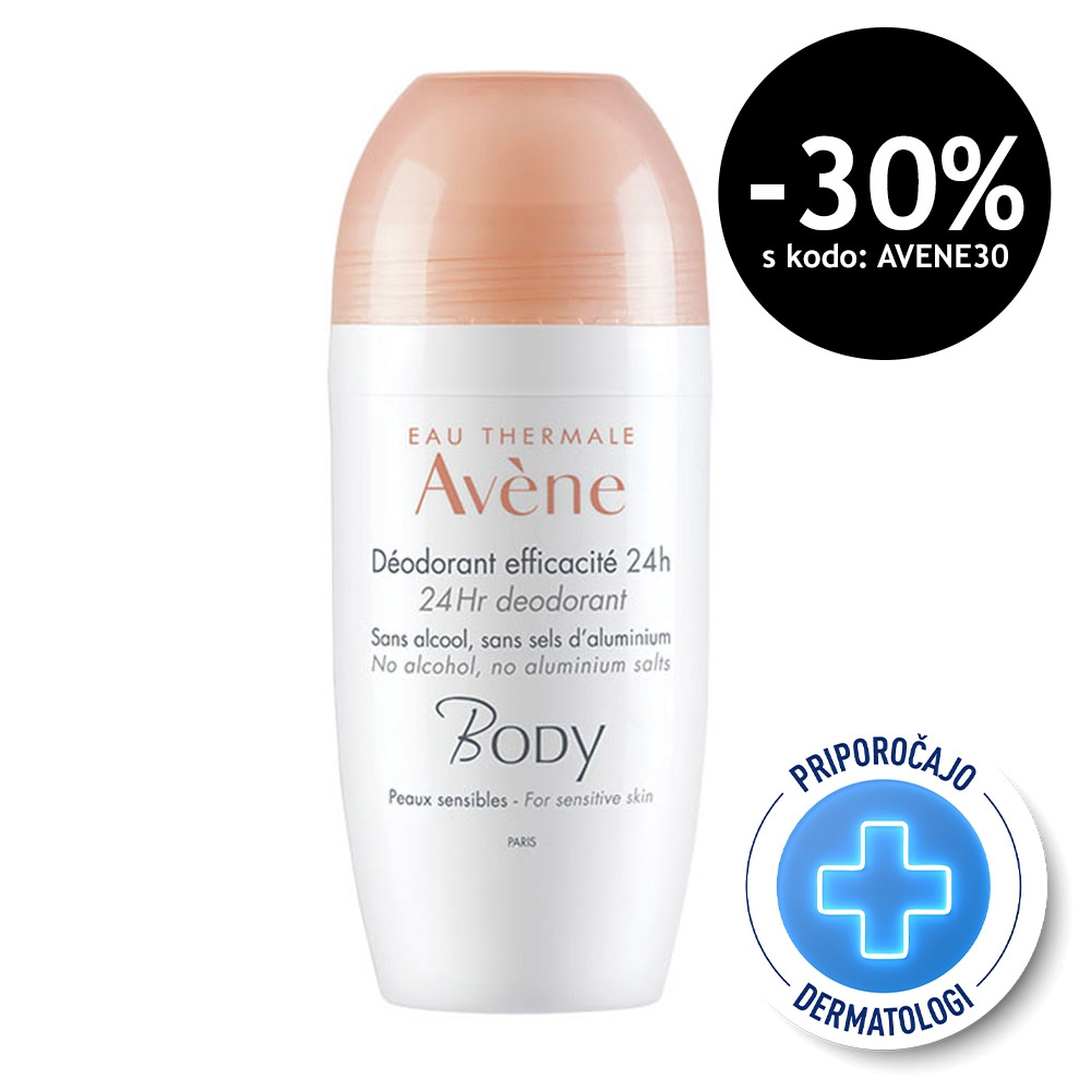 Eau Thermale Avene Body 24-urni deodorant, roll-on (50 ml)
