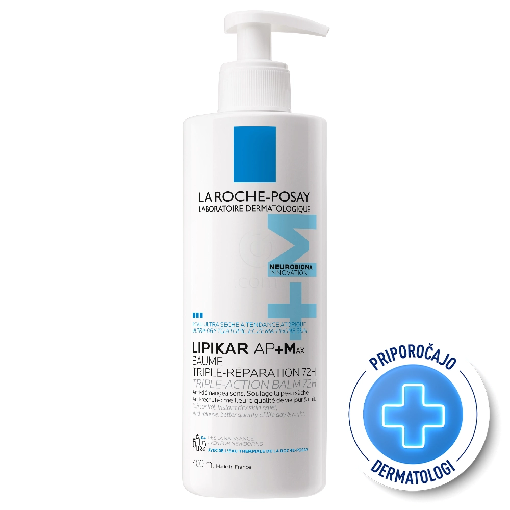 LRP Lipikar AP+M MAX, balzam s trojnim delovanjem (400 ml)