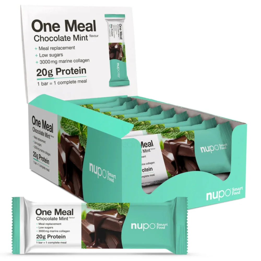 Nupo One Meal, ploščica za nadomestitev obroka - Čokolada in Meta (15 x 60 g)