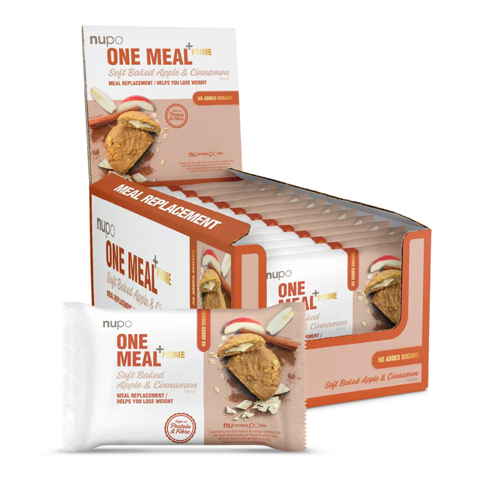 Nupo One Meal +Prime, mehki piškot – Jabolko in Cimet (12 x 1 piškot)