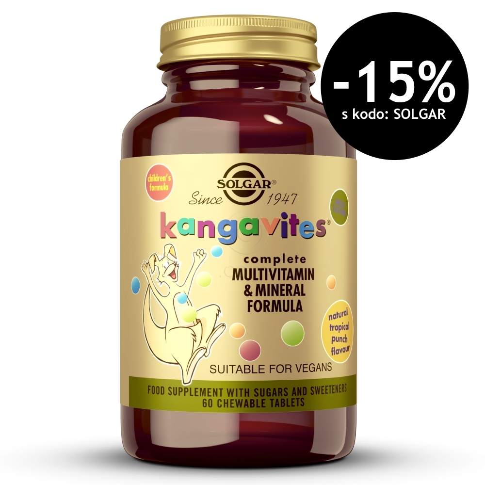 Solgar Kangavites, žvečljive tablete (60 tablet)