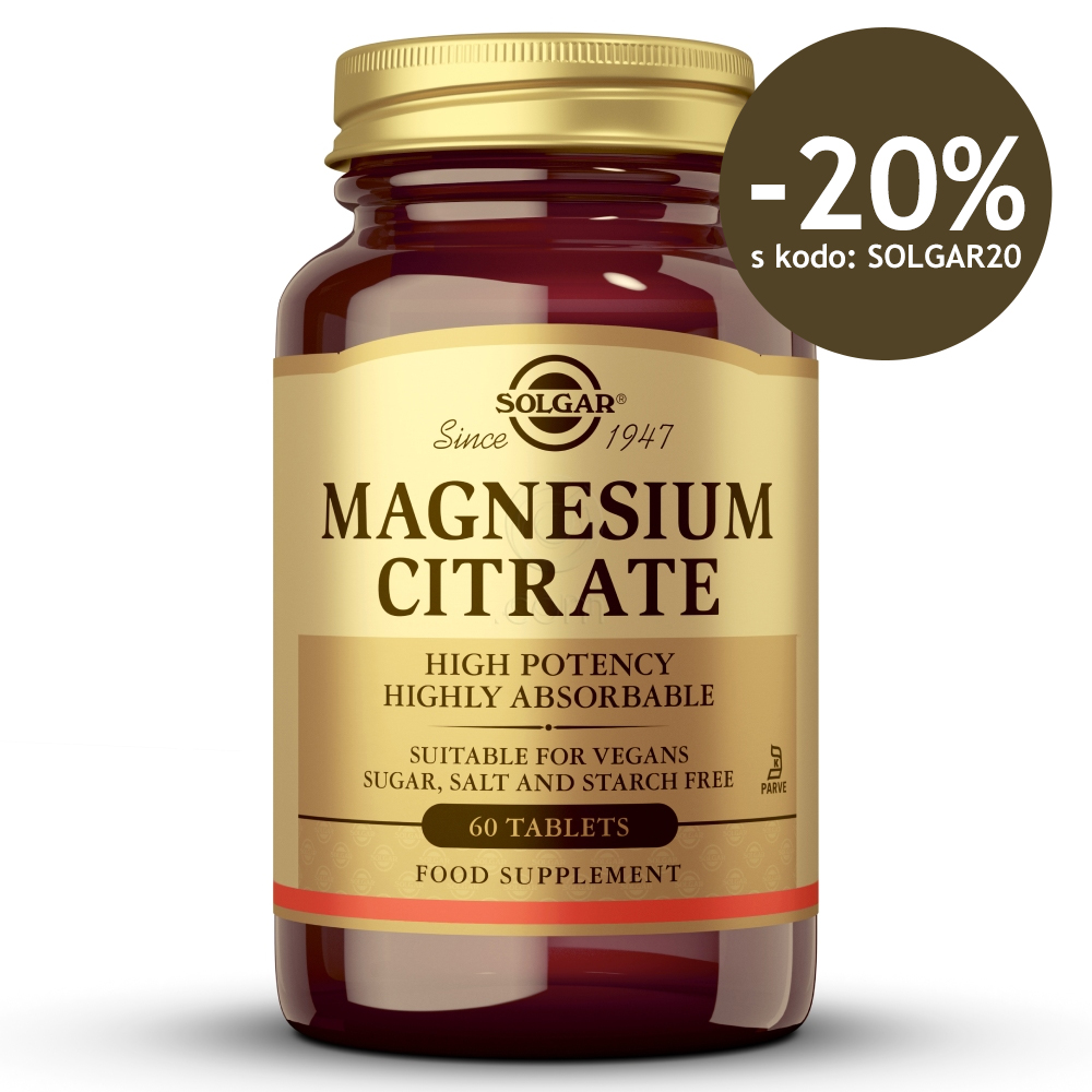 Solgar Magnezijev citrat, tablete (60 tablet)