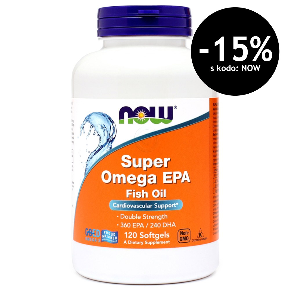 Super Omega-3 EPA NOW, kapsule (120 kapsul)