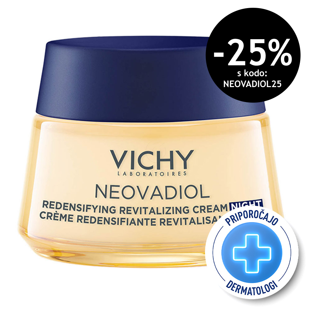 Vichy Neovadiol, nočna krema za gostoto in obnovo kože v menopavzi (50 ml)