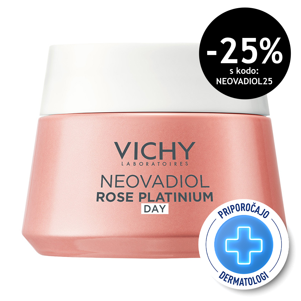 Vichy Neovadiol Rose Platinum, rožnata dnevna krema za učvrstitev in poživitev kože (50 ml)