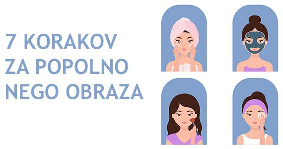 7 korakov za popolno nego obraza.