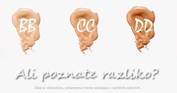 Poznate BB in CC Kreme? Kaj pa DD?
