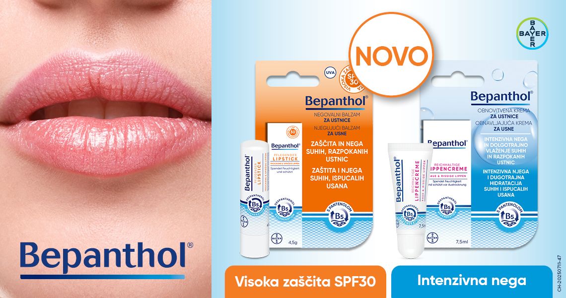 Bepanthol novosti na Lekarnar.com: negovalni balzam ZF30 in obnovitvena krema.