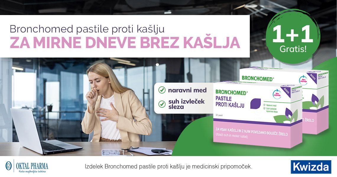 Bronchomed pastile so vam na voljo v posebni ponudbi: dva za ceno enega.