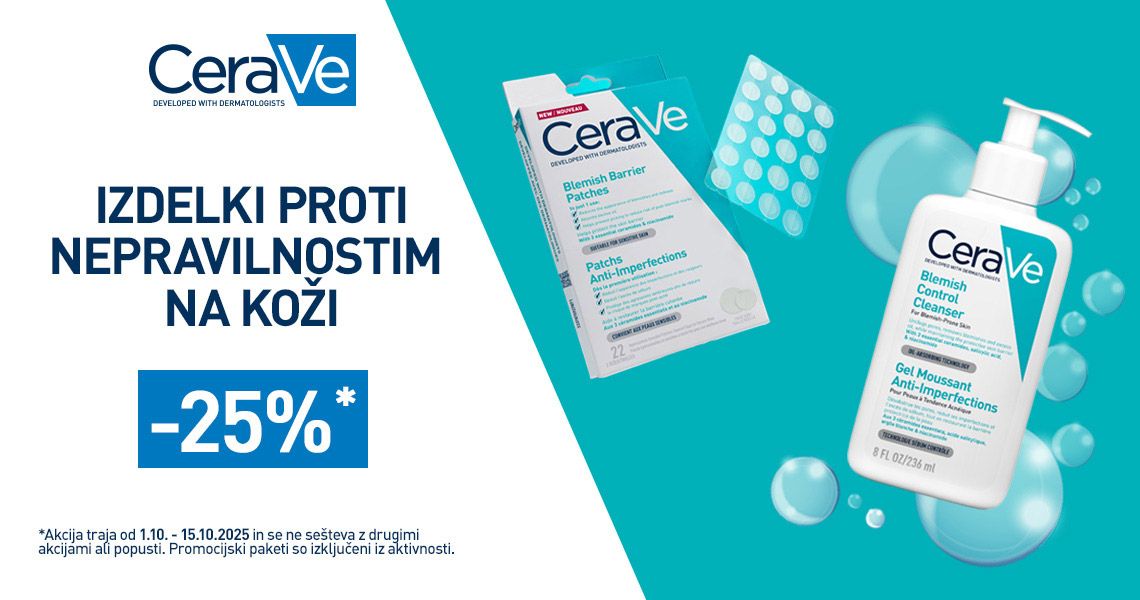 CeraVe za nego kože z nepravilnostmi (-25%)