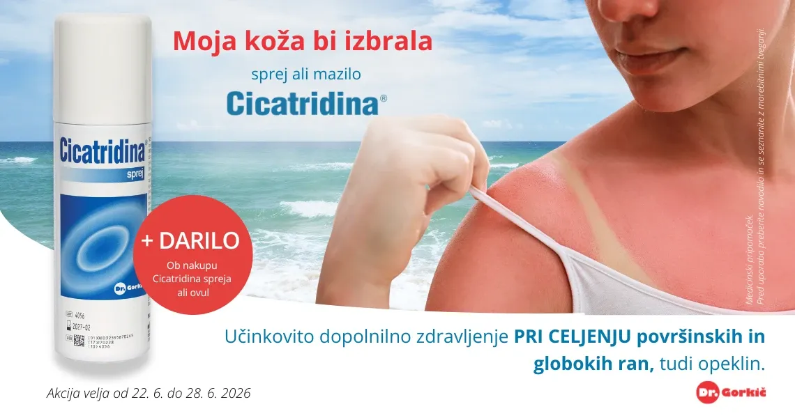 Cicatridina sprej/ovule = Darilo: Cicatridina mazilo (15 g)