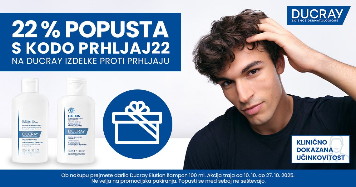 Ducray proti prhljaju (-22% + darilo) S kodo: PRHLJAJ22