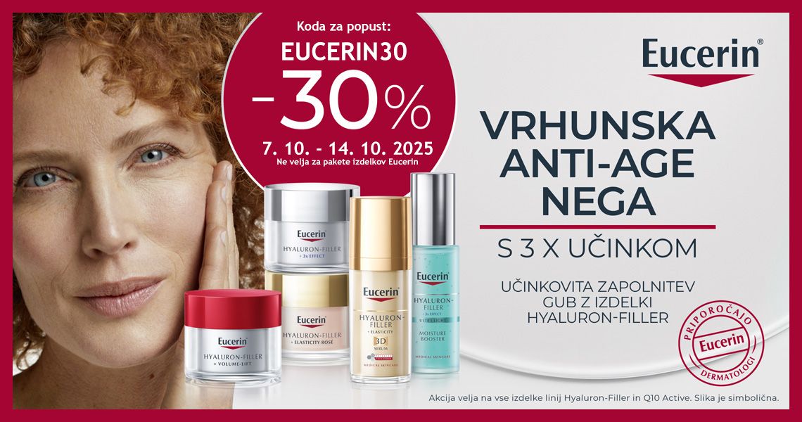 Eucerin anti-age (-30%). Koda za popust: EUCERIN30