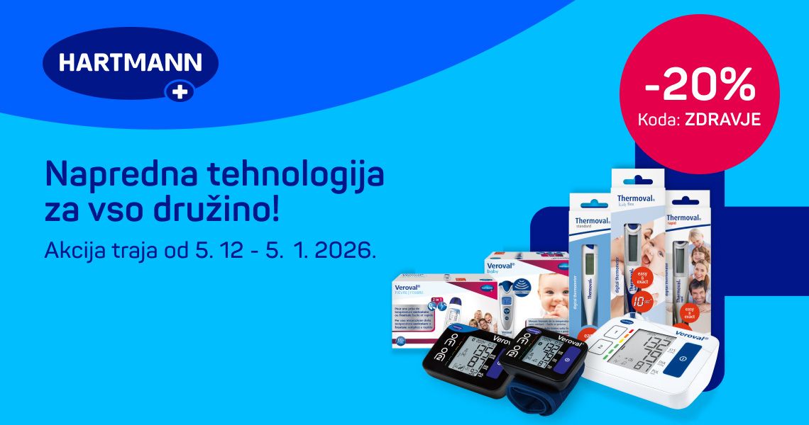 Hartmann merilniki (-20%). Koda za popust: ZDRAVJE