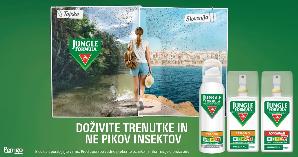 Ob vsakem nakupu Jungle Formule prejmete darilo: Jungle Formula No Touch repelent (125 ml)