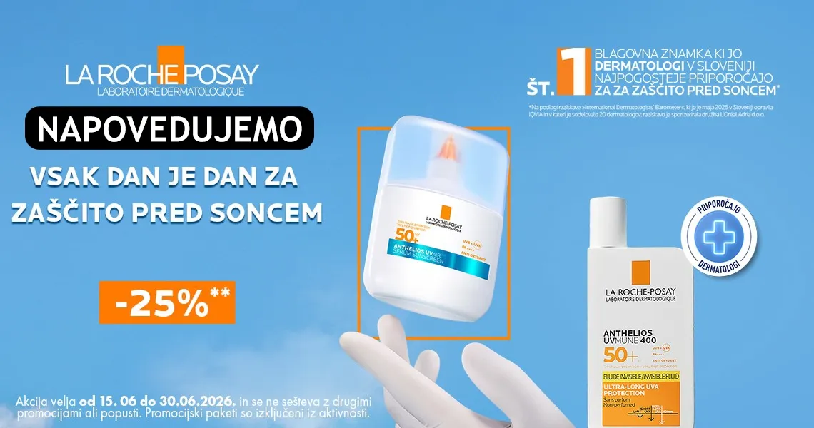 Napovedujemo: La Roche-Posay Anthelios (-25%)