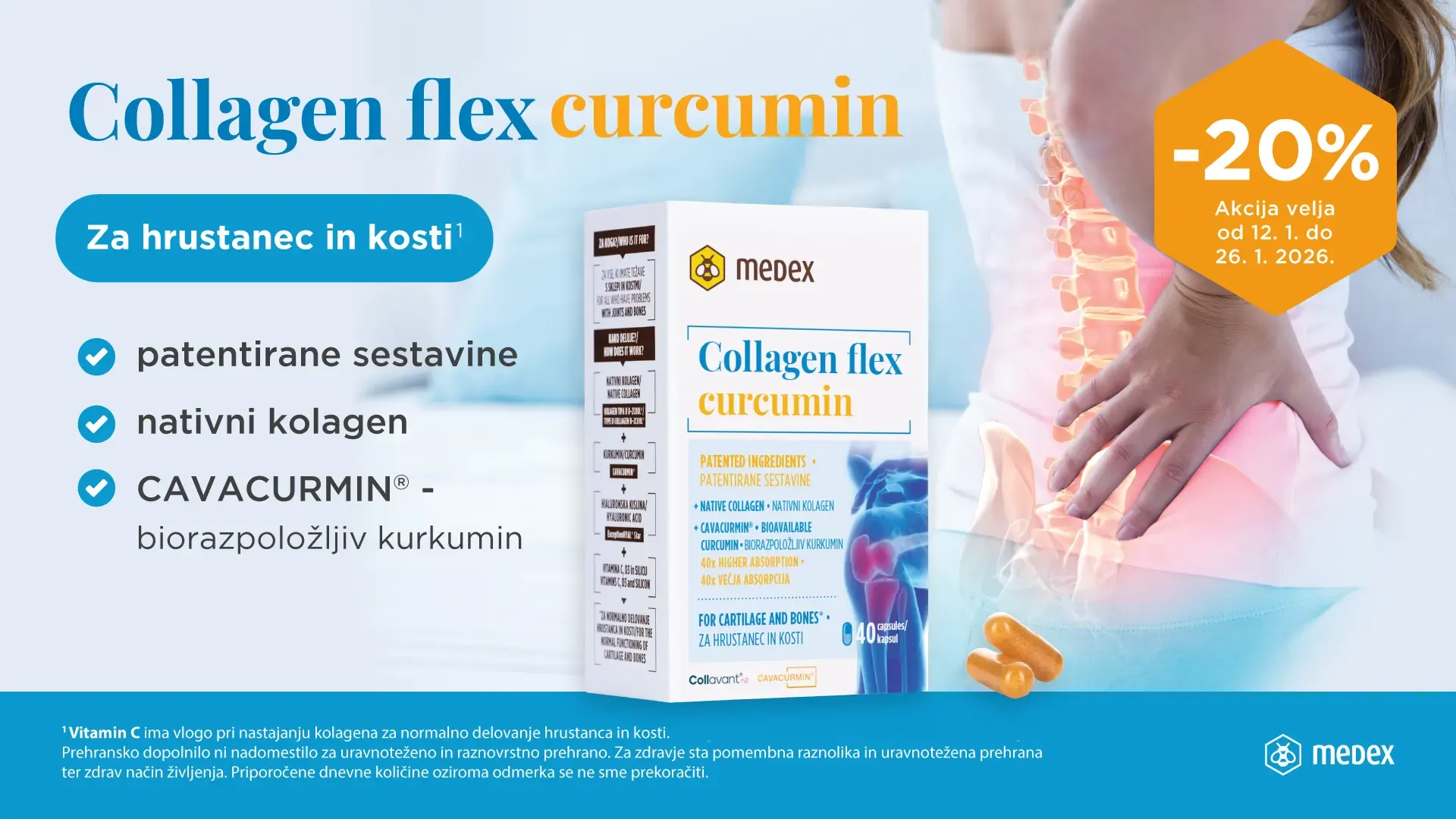 Medex Collagen flex curcumin kapsule (-20%)