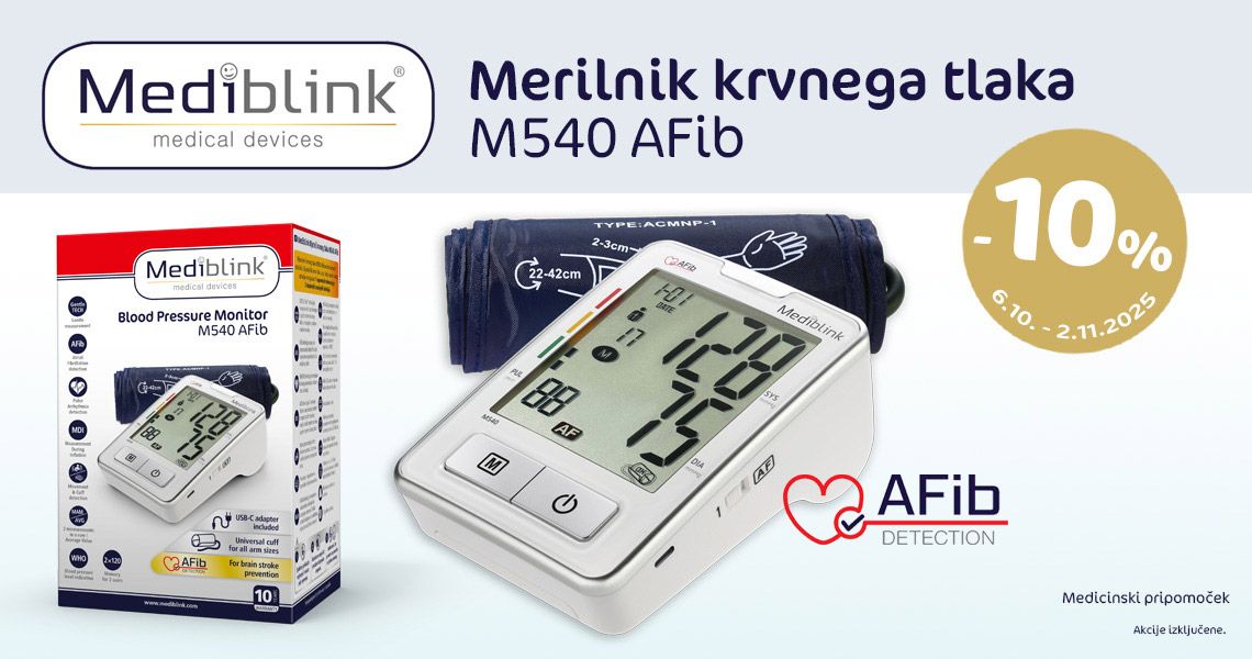 Mediblink merilnik krvnega tlaka M540 AFib (-10%)