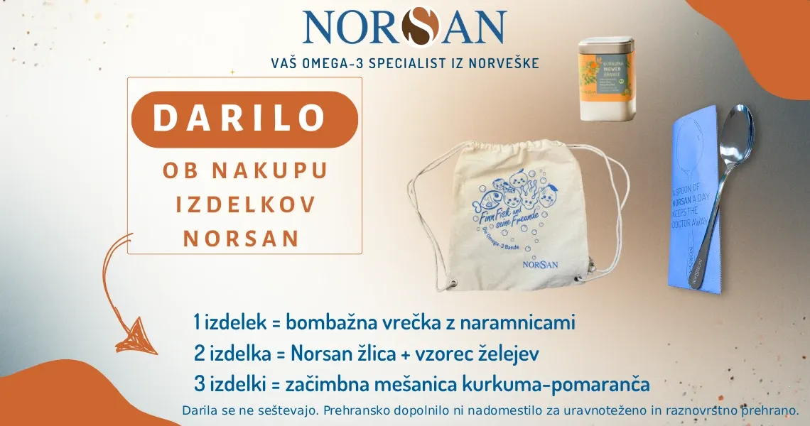 Ob nakupov izdelkov Norsan prejmete darilo.