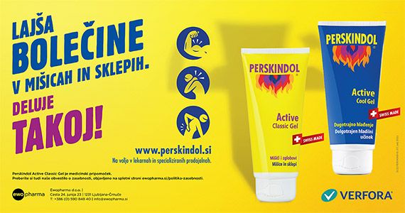 Perskindol – švicarska kakovost s 40-letno tradicijo.