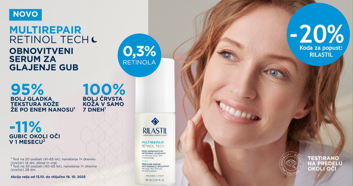 Rilastil Retinol serum (-20%). Koda za popust: RILASTIL