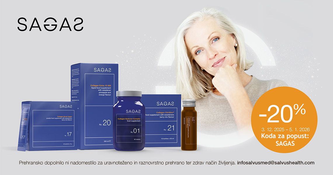 Prehranska dopolnila Sagas (-20%). Koda za popust: SAGAS