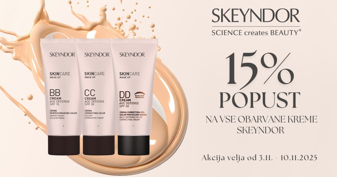 Obarvane kreme Skeyndor (-15%)