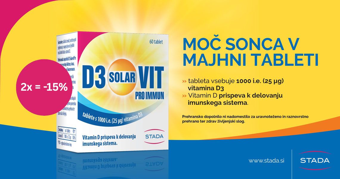 Vitamin D3 Solarvit Pro Immun (2x=-15%)