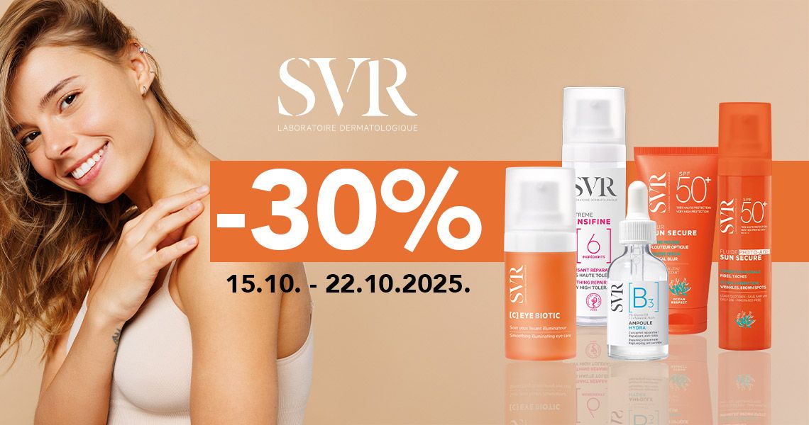 Kozmetika SVR (-30%)