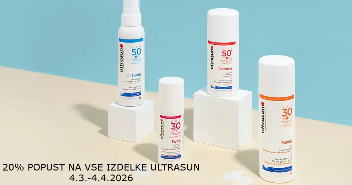 Vsi izdelki Ultrasun so vam na voljo 20% ugodneje.