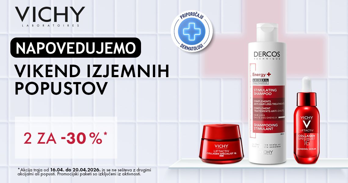 Napovedujemo: Vichy (2x=-30%)