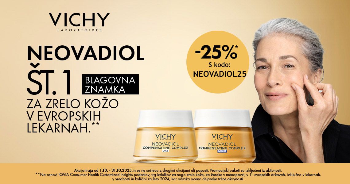 Vichy Neovadiol (-25%). Koda za popust: NEOVADIOL25