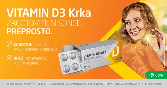 Zagotovimo si dovolj vitamina D, ki prispeva k delovanju imunskega sistema.